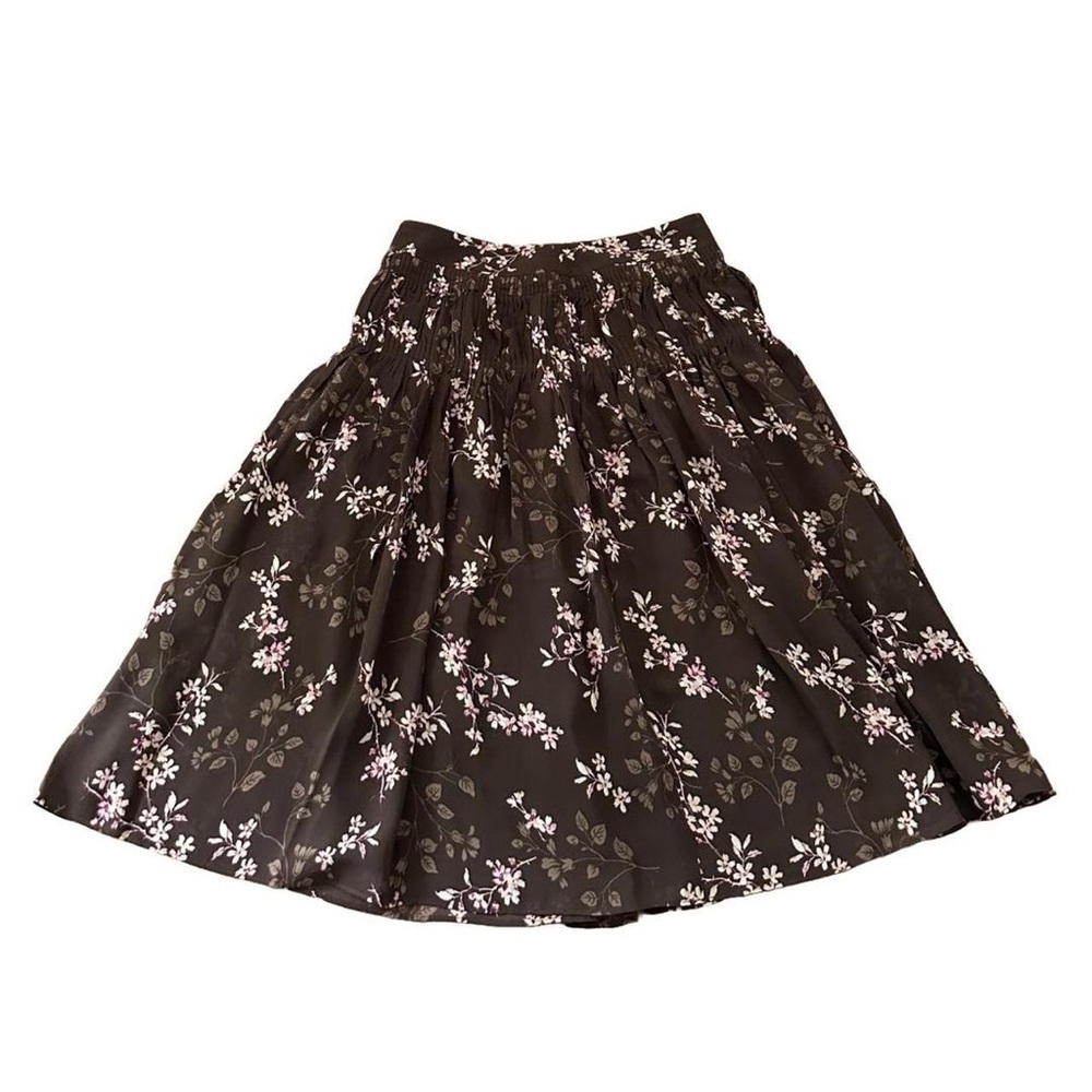 ⭐️ANN TAYLOR - VINTAGE BROWN FLORAL SKIRT⭐️